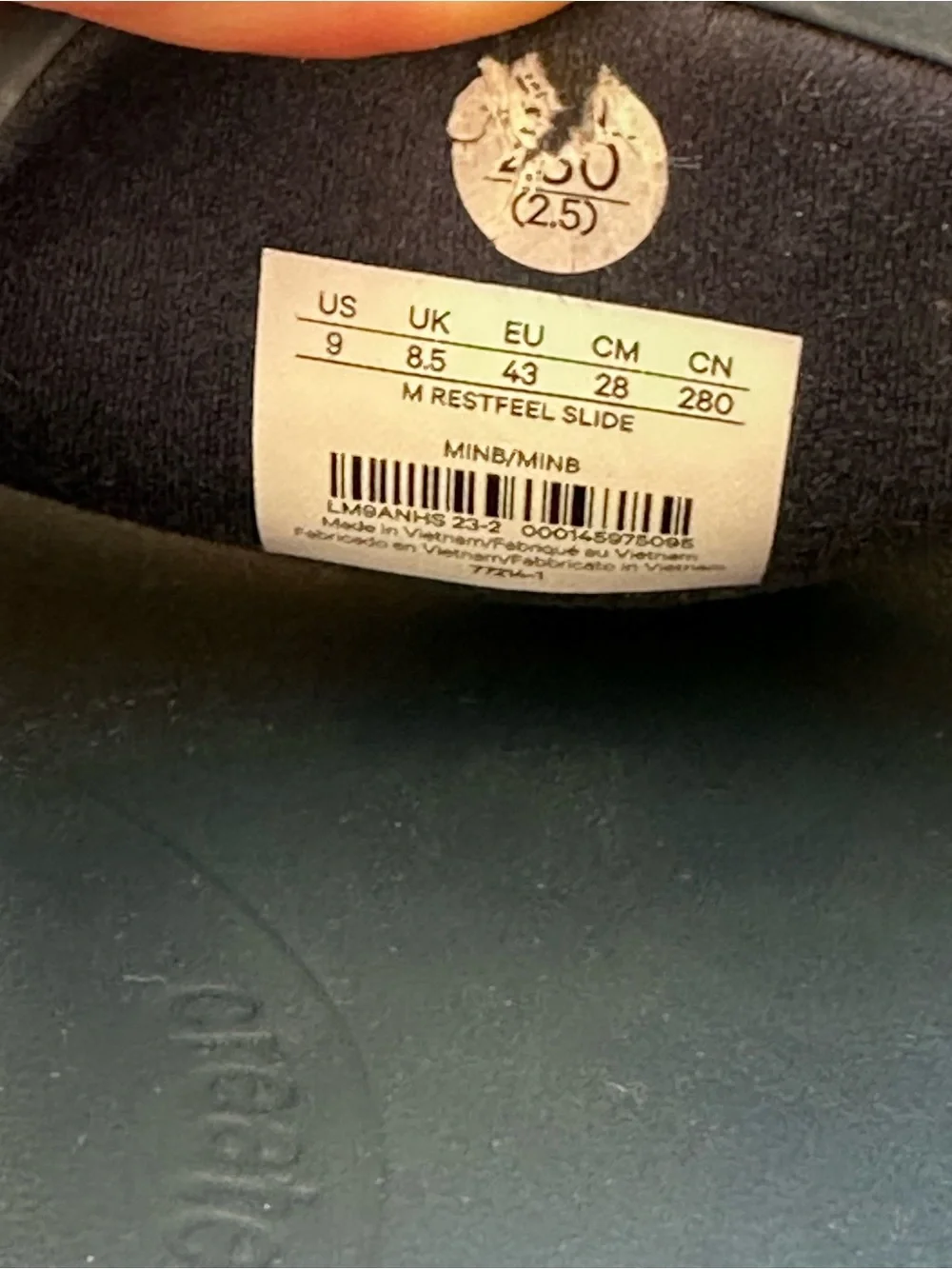 Lululemon Restfeel Slide Sandals Men’s 9 Blue Slip On Slides Casual Athletic